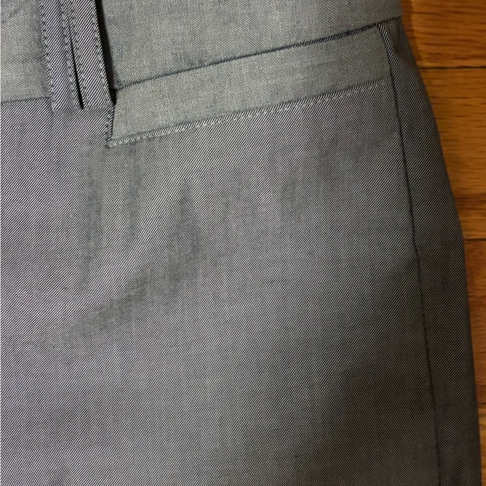 Banana Republic The Martin Fit Gray Cropped Cuffed Pants Size 2P